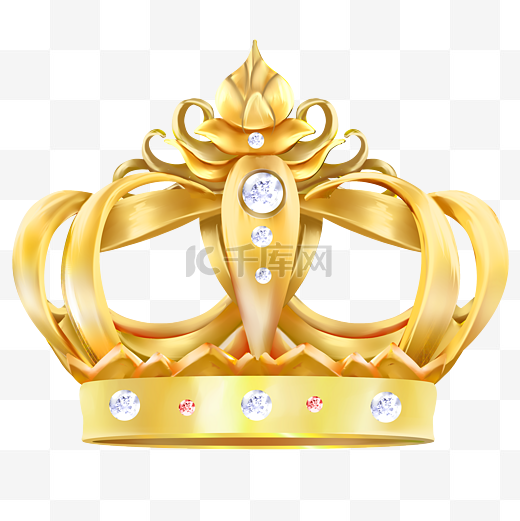 金色头冠皇冠图片
