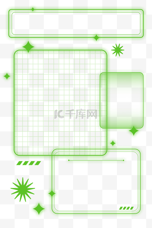 绿色科技酸性边框图片
