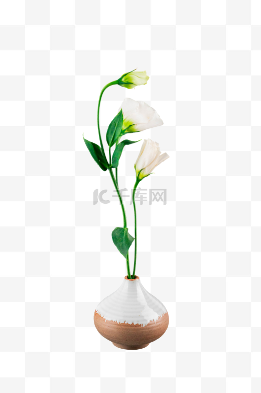 唯美鲜花瓶插花图片
