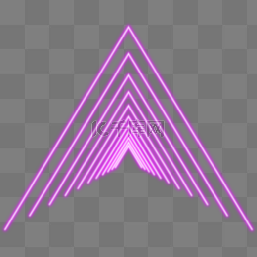 三角形灯光隧道透视赛博朋克粉色图片