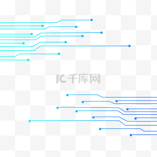 蓝色科技电路芯片线条图片