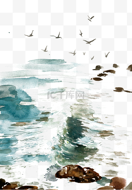 海面上的海燕图片