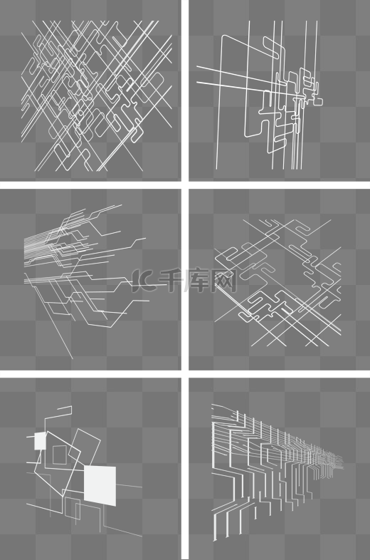 商务科技立体空间线条透视背景图片