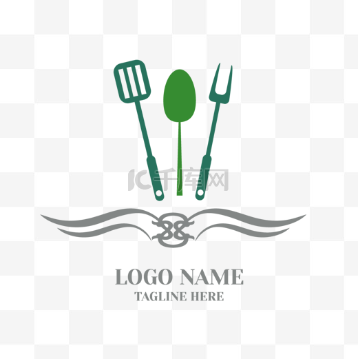 餐饮标识设计及图标图片