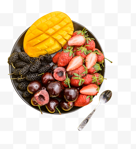 美食水果果盘图片
