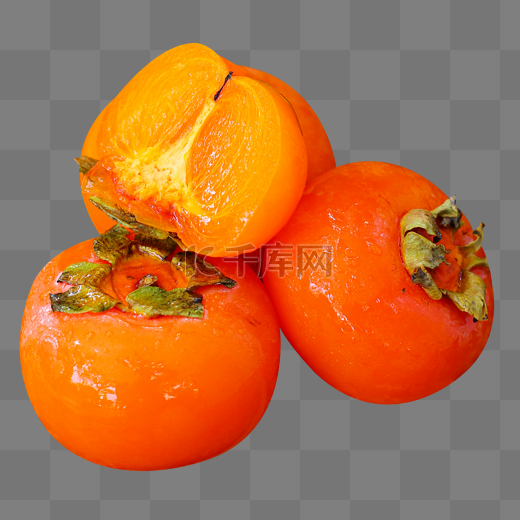 水果霜降柿子图片