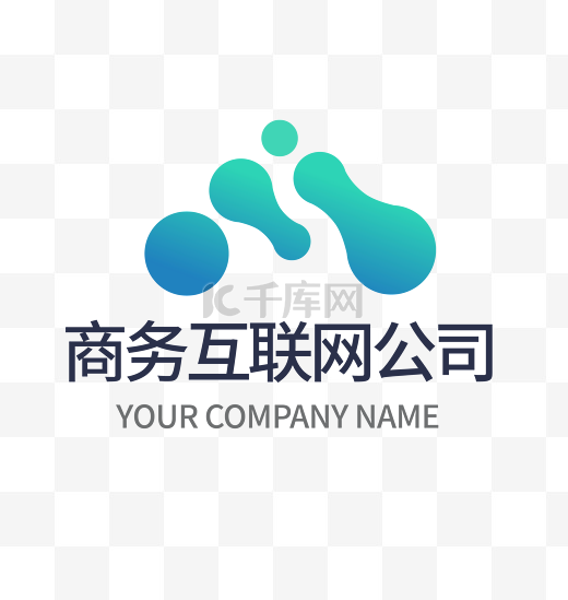 商务风公司渐变LOGO图片