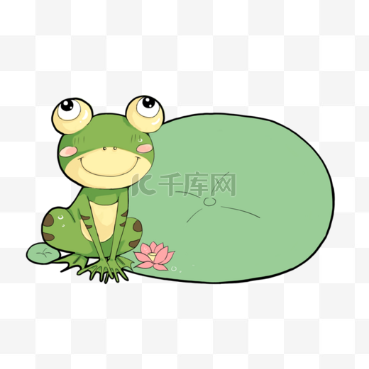 绿色小青蛙边框图片