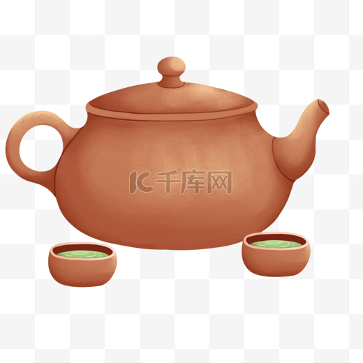 夏日凉茶茶壶图片