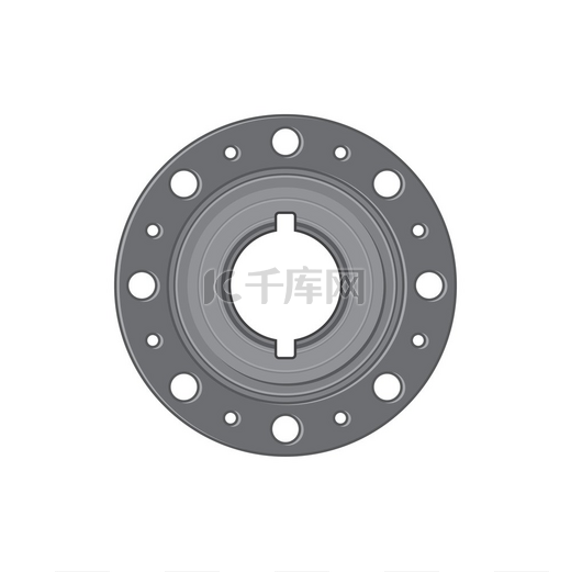 阀门或管道法兰隔离碳钢过滤器逼真图标矢量备件汽车滚动机构机械设备汽车轴承管道紧固件无螺栓管道法兰碳钢法兰过滤器隔离车辆详图图片