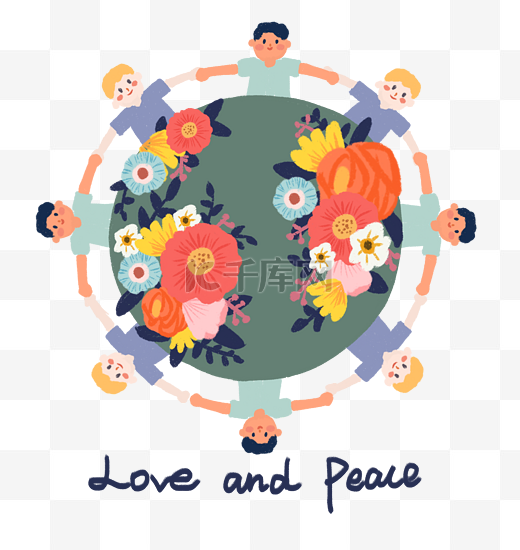 世界和平反战地球圈围绕拥抱图片