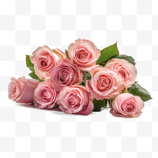 高清免扣花卉摄影粉玫瑰设计素材图片