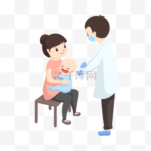儿童疫苗注射图片