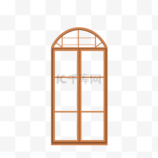 弧形窗框窗格图片