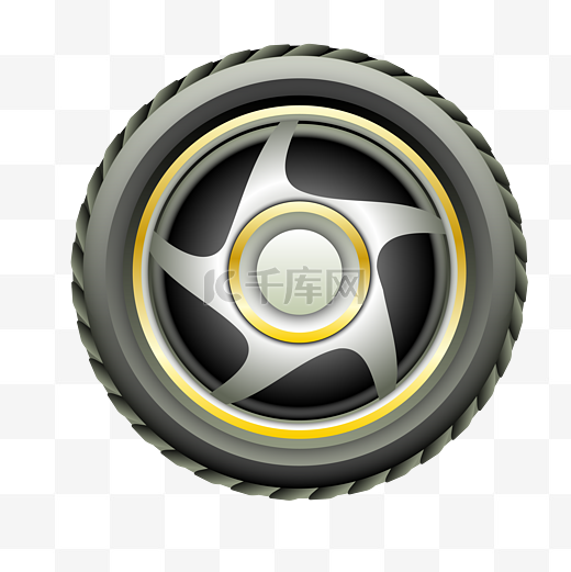 汽车轮胎轮毂图片