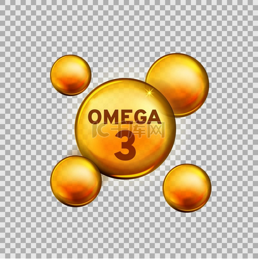 Omega 3.维他命滴剂，鱼油胶囊，黄金精华有机营养品。图片