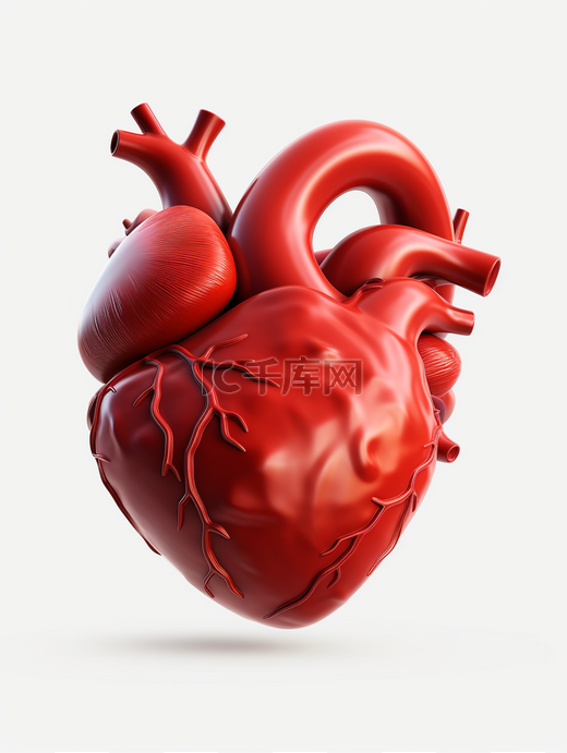 人体器官心脏部位3D元素图片