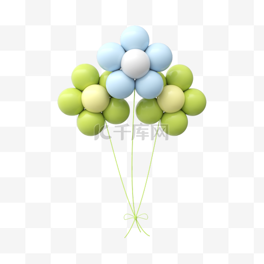 3DC4D立体氛围气球图片