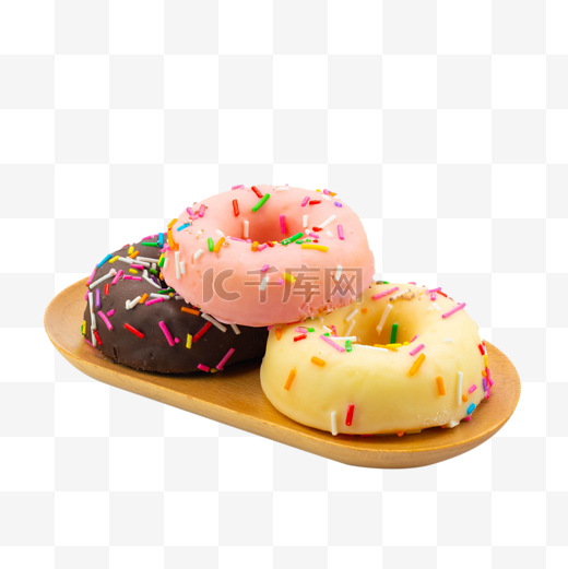西式甜甜圈甜点图片