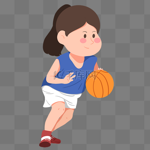 打篮球女孩图片