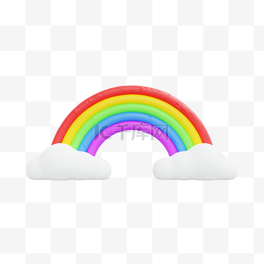 3D天气雨后彩虹图片