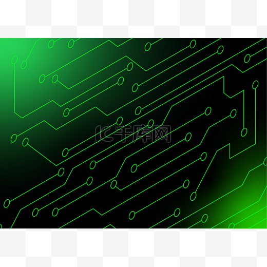 绿色科技电路图纹理图片