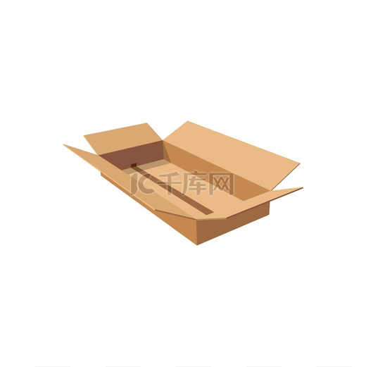 纸箱交付和运输包装独立实物模型矢量纸板包装矩形和方形棕色盒子模型打开和关闭空纸盒运输包装图标纸板包装箱空纸箱图片