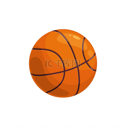 篮球隔离运动器材矢量圆形球体用于进行团队游戏篮球比赛专用运动装备图片