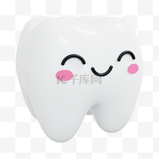 3DC4D立体拟人牙齿图片