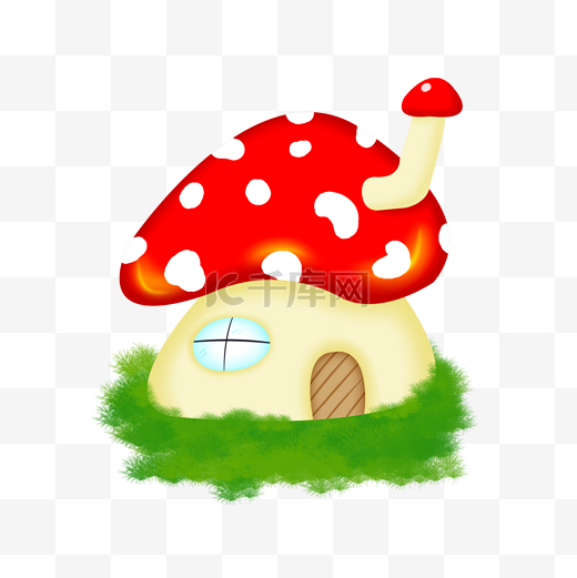 卡通童话蘑菇屋房子屋子图片