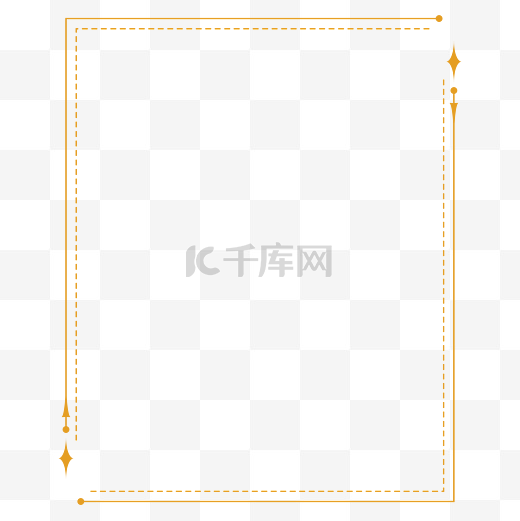 暗金色中式简约边框图片