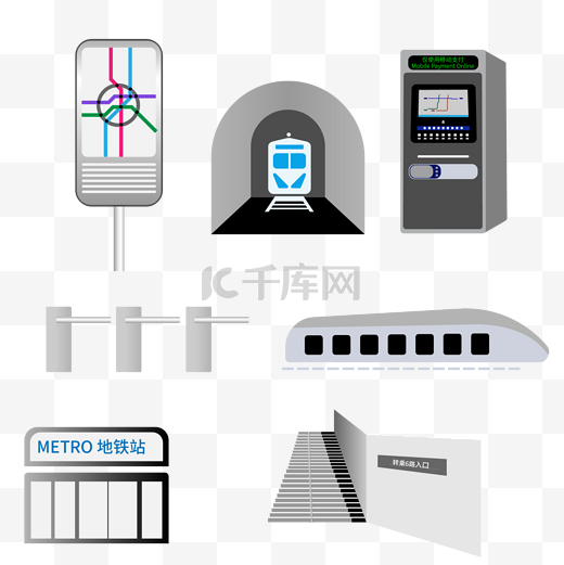 地铁设备地图机器自助售取票入口闸机楼梯图片