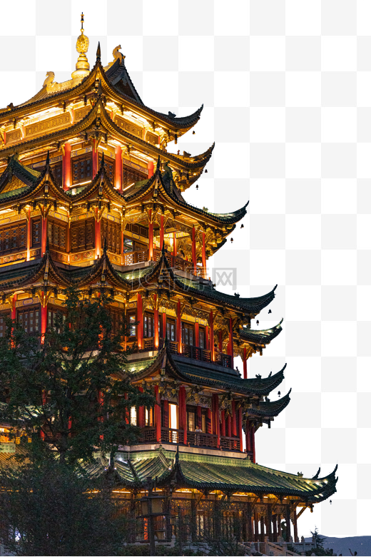 重庆夕阳鸿恩寺寺庙图片