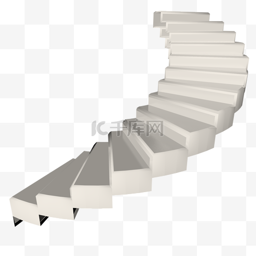 3DC4D立体建模楼梯阶梯图片
