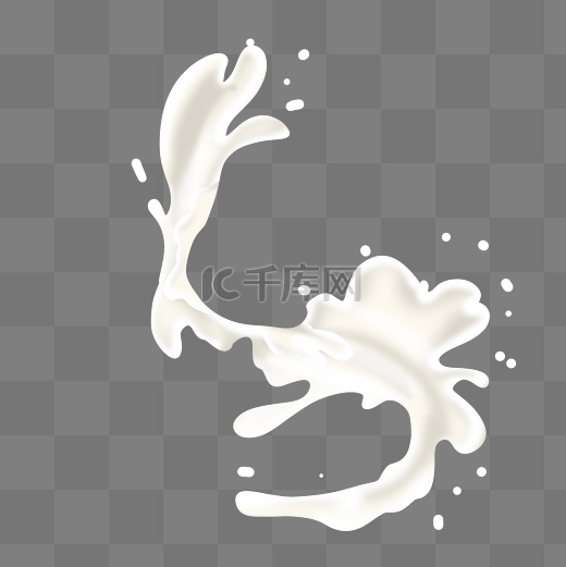 牛奶喷溅图片