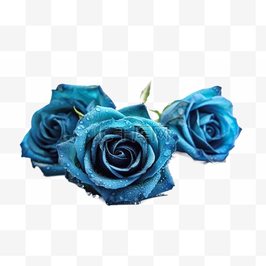 高清免扣花卉摄影蓝玫瑰设计素材图片