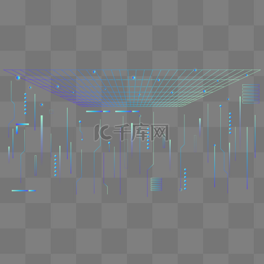 科技放射光线特效光效透视装饰图片