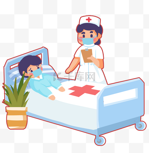 医院病房病床护士治疗病人图片