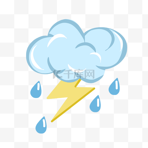 雷阵雨夏天恶劣天气图片