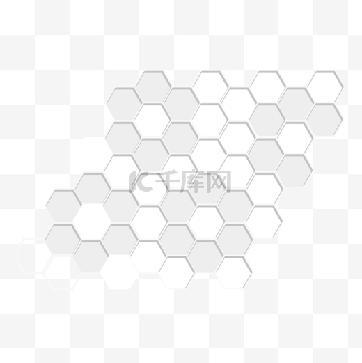 六角形网格背景矢量图图片