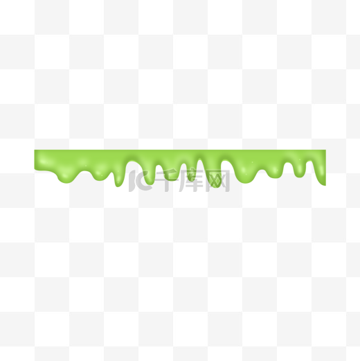绿色滴落果冻液体图片