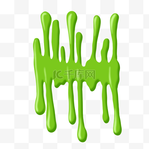 粘稠绿色水滴液体图片