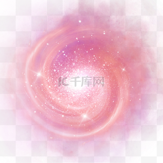 宇宙粉色梦幻星云图片