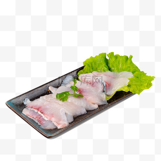 涮火锅生鱼片图片