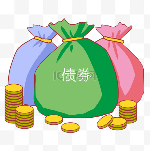 金融投资理财债券金币图片