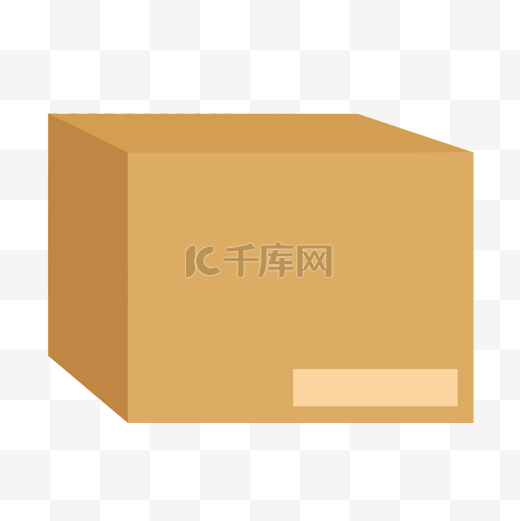 棕色快递箱纸箱纸盒盒子图片