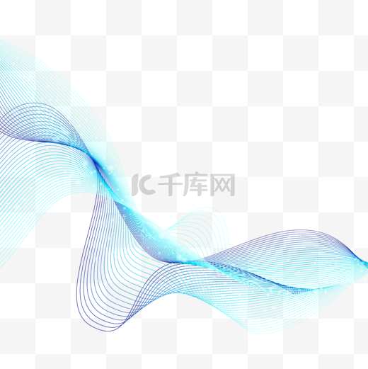 淡蓝色科技网格光效抽象量子图片