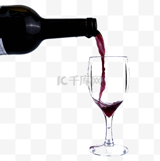 红酒瓶玻璃杯红酒美食图片