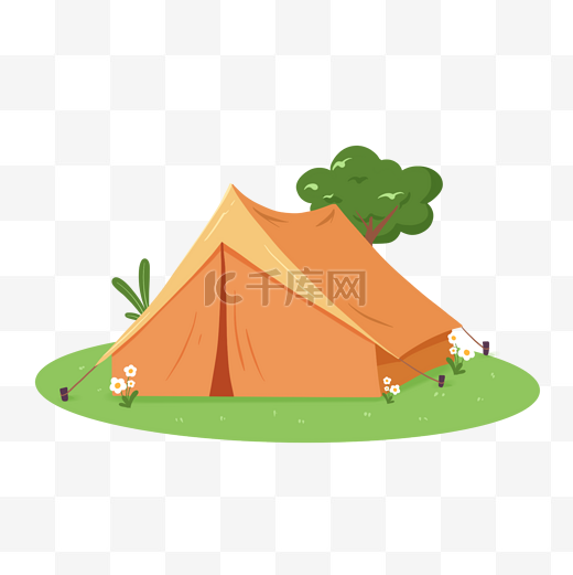 夏季夏天露营帐篷图片