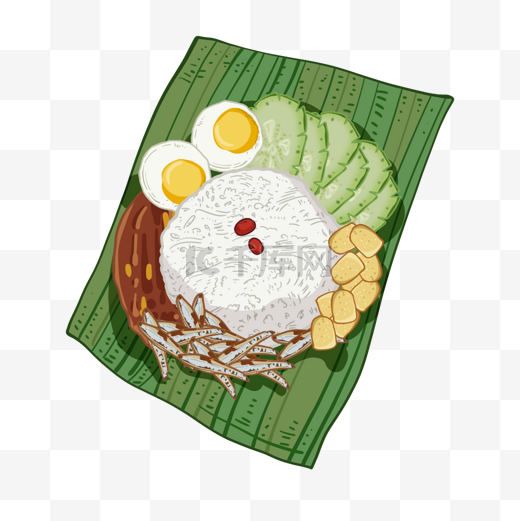 升级美食马来西亚椰浆饭图片